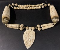 Bone Elephant Necklace