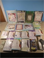 Assorted Sewing/Sitching Kits, Big Metal Scoop,
