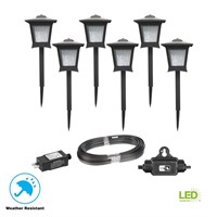 Low Voltage Black LED Integrated Path Light Kit (6