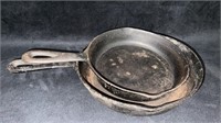 2 Small Cast Iron Skillets