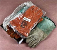 Lot of New and Used Welding Gloves