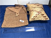 2 UNIQUE HANDWOVEN PURSES