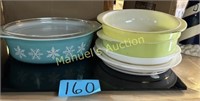 6 PIECE GLASSWEAR SET PYREX