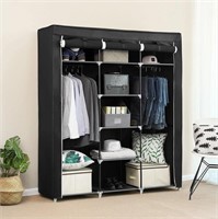 E9682  Zimtown Portable Closet Wardrobe, 69'' Blac