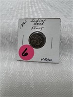 1860 Indian Head Penny Very Fine