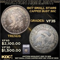 ***Auction Highlight*** 1807 Small Stars Capped Bu