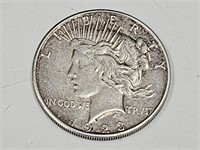 1923 D Silver Peace Dollar Coin