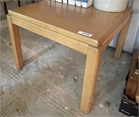 27" square oak end table