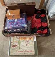 Flat of games with vintage Block City