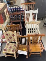 (9) Doll Chairs