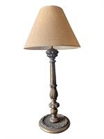 Fluted, Carved Tall Table Lamp w/ Shade