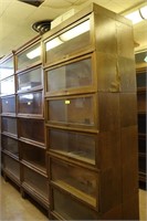 6 Stack Antique Oak Barrister Bookcase