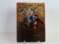 Pokemon Card Rare Gold Thor Pikachu Gx
