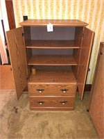 Wooden Cabinet with Drawers 31x21x55