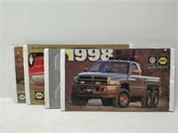 lot of 4 concept vehicles on plaques