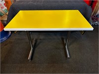 3.6ft x 2ft Yellow Cafe Table