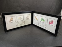 Set of Two Mpressions Shoes Black Picture Frames