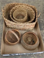 Vintage tray basket lot