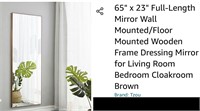 65" x 23" Full-Length Mirror Wall Mounted/Floor