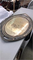Large Nickel Silver Plateau Serving Tray