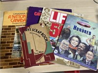 3 History Magazines, One Vintage Scrap Book