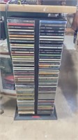 Double cd tower with cds 28in tall