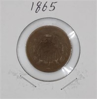 1865 Two Cent Piece