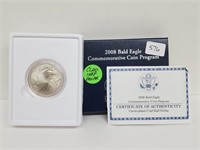 2008 Bald Eagle Comm Clad Half $1 Dollar
