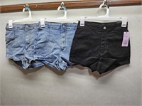 NEW 3 Pair Shorts 2 Blue Sz 6 1 Black Sz 2