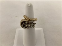 Vintage Cornucopia Rhinestone Ring