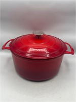 Cooks tools Red Enameled Cast Iron Dutch Oven
