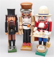 (3) Nutcracker Figures, Made in Germany