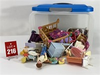 Container of Doll toys