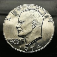 1974 S Eisenhower $1 UNGRADED NGC GENUINE PROOF
