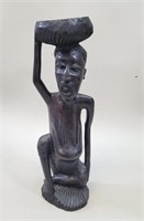 African Carved Male Ebony Sculpture Vtg