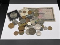 ASSORTED FOREIGN COINS FROM ALL OVER THE WORLD