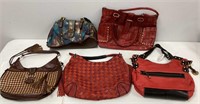 Five Leather Purses