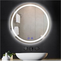 LED Mirror for Bathroom, Adjustable 3 Colors