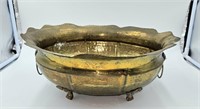 Brass Footed Planter