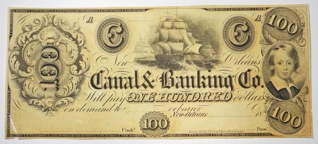 18xx $100 LOUISIANA OBSOLETE CURRENCY