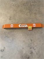 Metal, orange crush rail sign, great condition