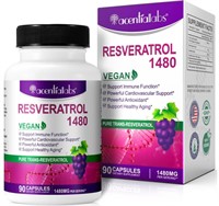 Resveratrol 1,480MG with Quercetin 90 Capsules