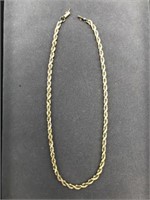 14 karat gold necklace chain; 19 inches;