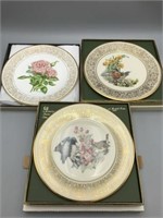 Lot of eight Lenox Boehm bird plates; 7 Limited