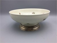 Rosenthal china bowl with Sterling base and