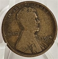 Key 1914-D U.S. Lincoln Wheat Cent G