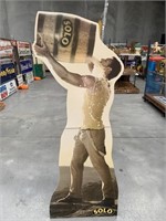 Large Cardboard Solo Man Cut out with stand.