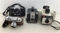 * (4) Vtg Cameras as pictured  Not tested