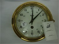 Brass ship's clock.