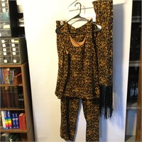 Woman's 3 pc Ann May Outfit Animal Print